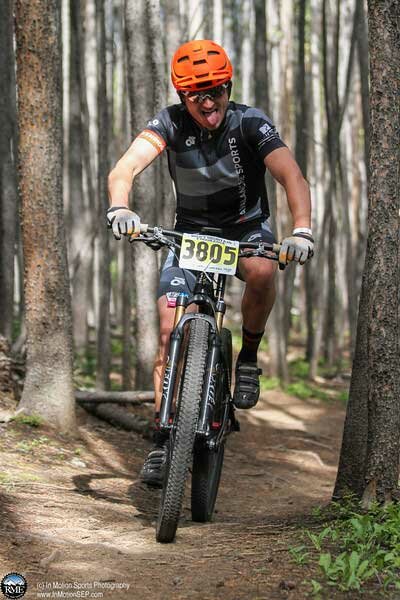 breck 100 racer in the woods